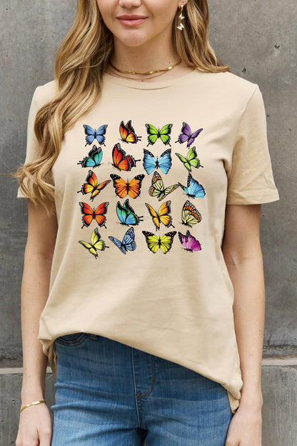 Simply Love Full Size Butterfly Graphic Cotton Tee