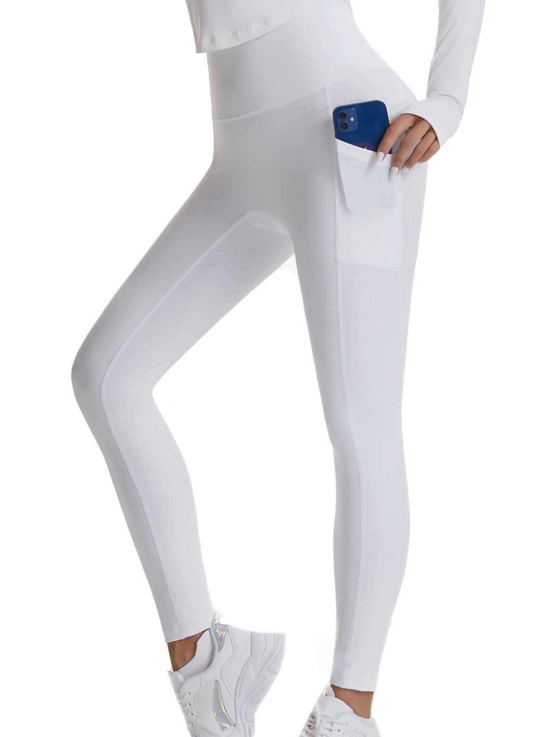 Pocketed High Waist Active Pants