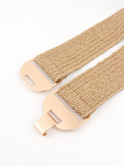 Alloy Buckle Elastic Belt