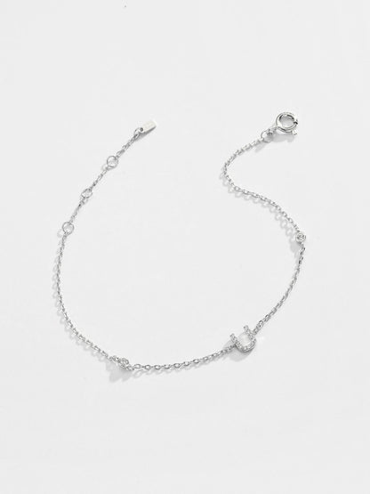 Q To U Zircon 925 Sterling Silver Bracelet