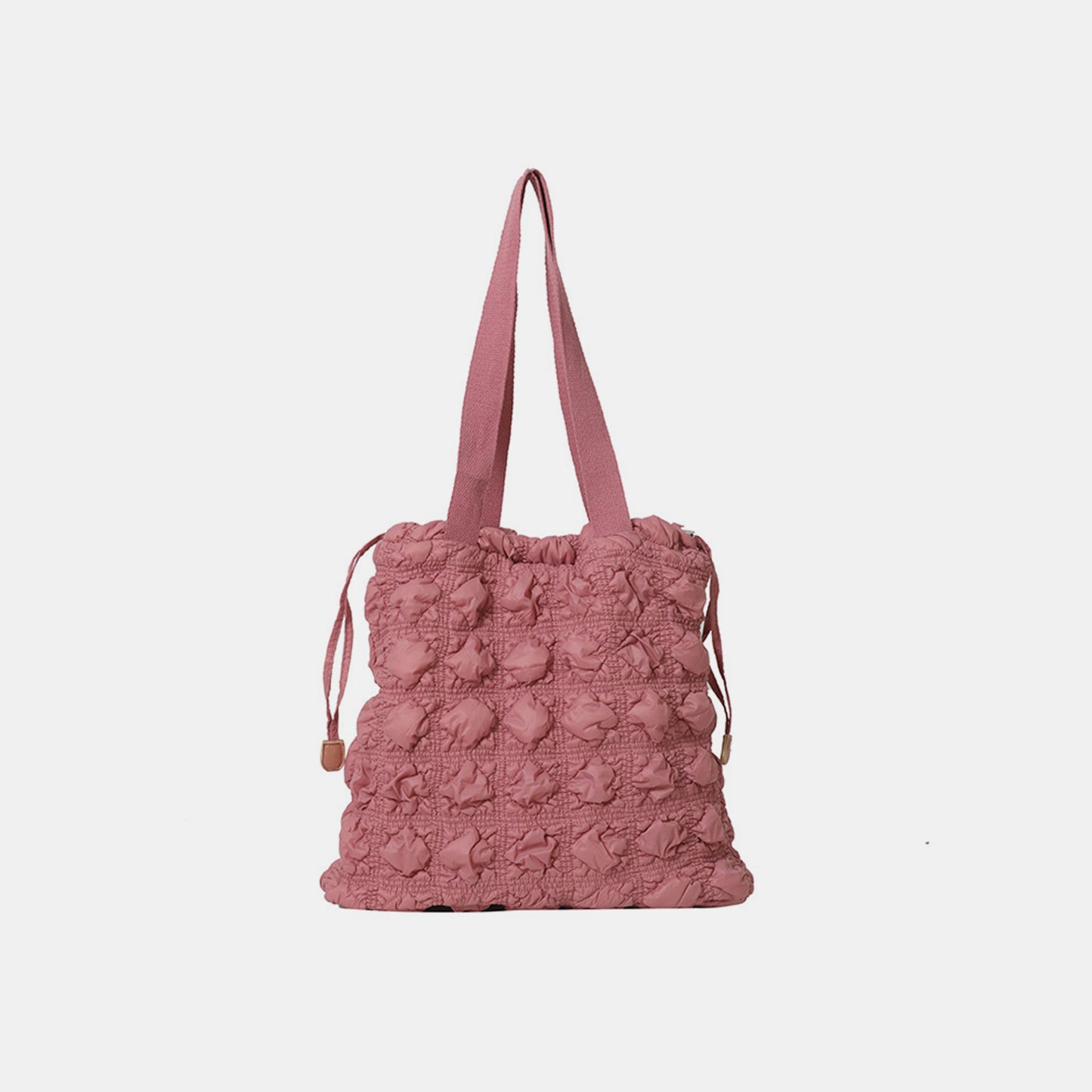 Drawstring Quilted Shoulder Bag