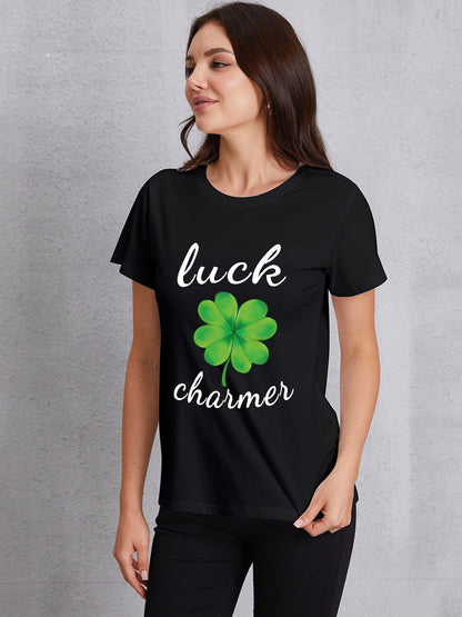 LUCK CHARMER Round Neck T-Shirt