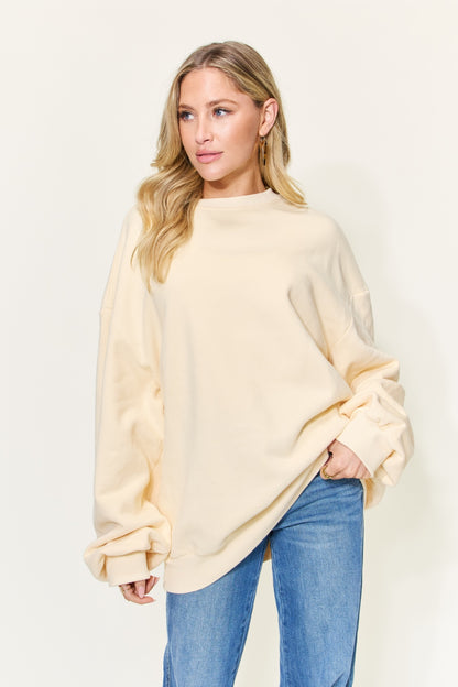 Simply Love Full Size Round Neck Long Sleeve Sweatshirt