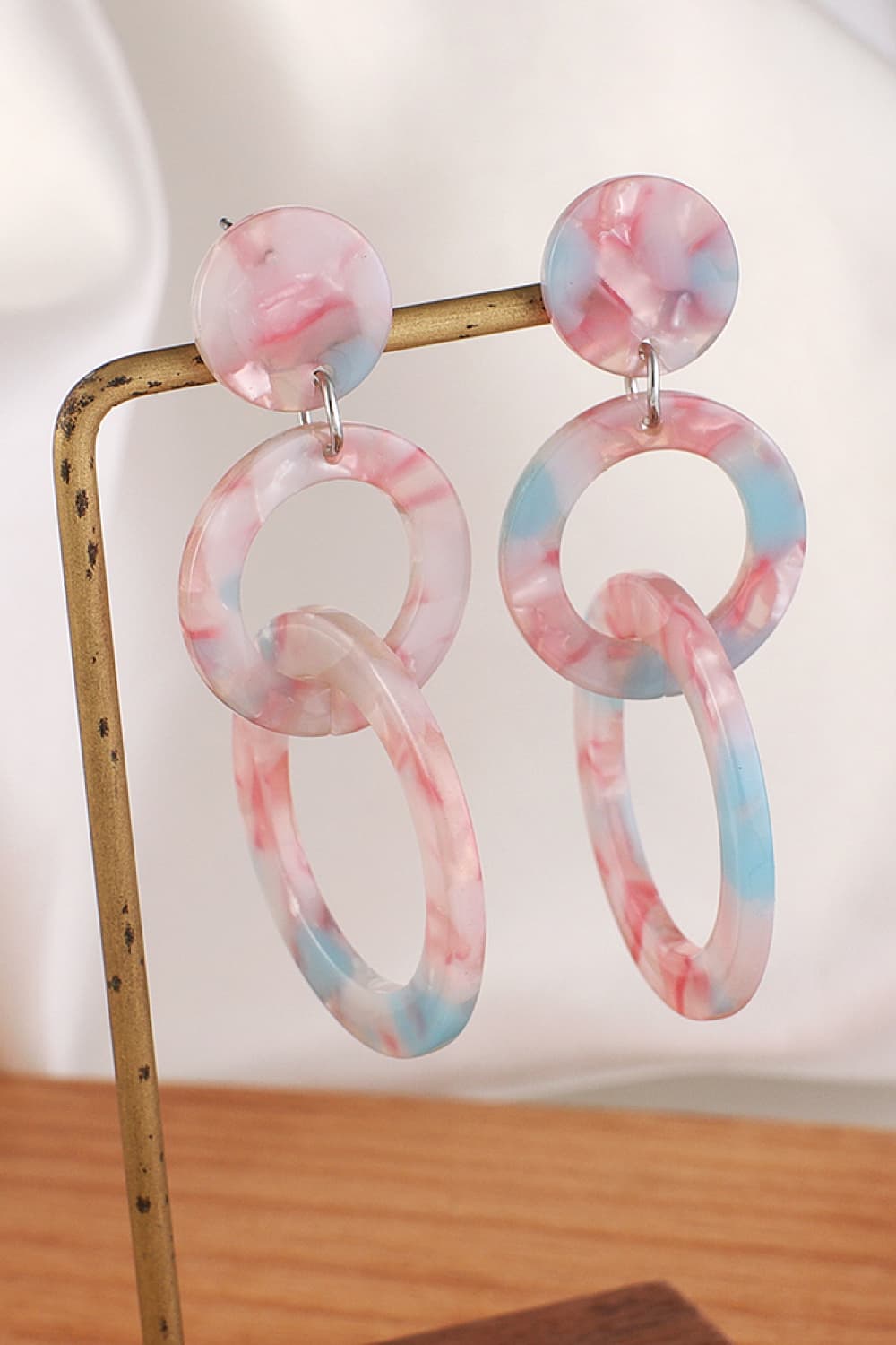 Acrylic Double-Hoop Earrings