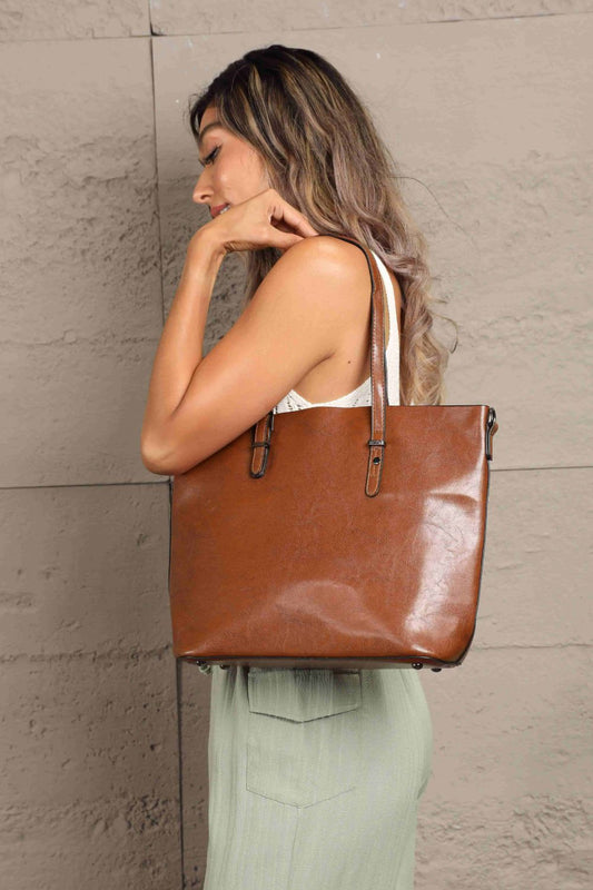 Adored PU Leather Tote Bag