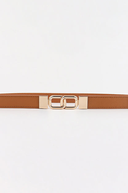 Geometric Double Buckle Elastic Belt