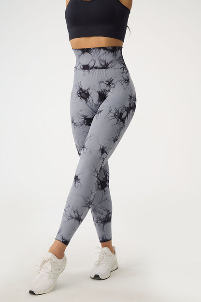 Printed High Waist Active Pants