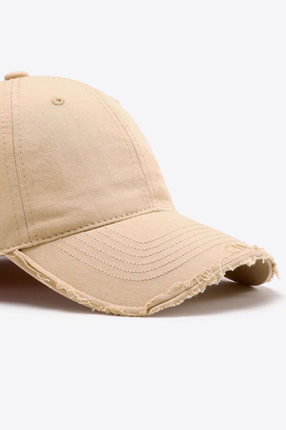 Distressed Adjustable Baseball Cap