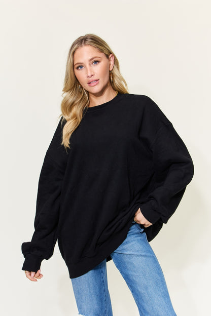 Simply Love Full Size Round Neck Long Sleeve Sweatshirt