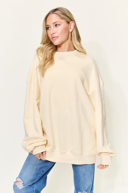 Simply Love Full Size Round Neck Long Sleeve Sweatshirt