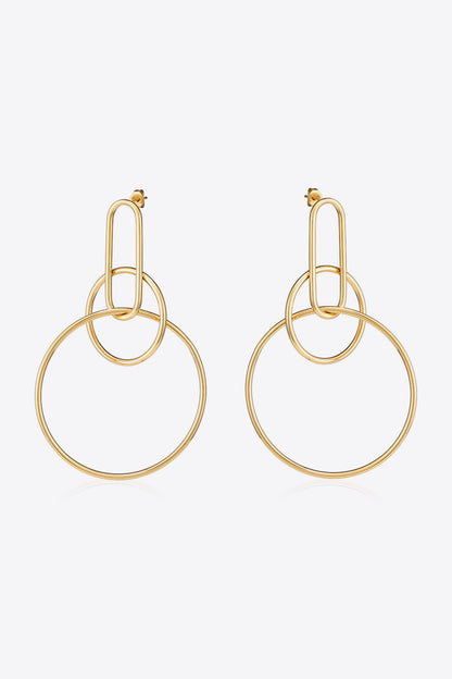 Speak For Yourself Link Hoop Earrings