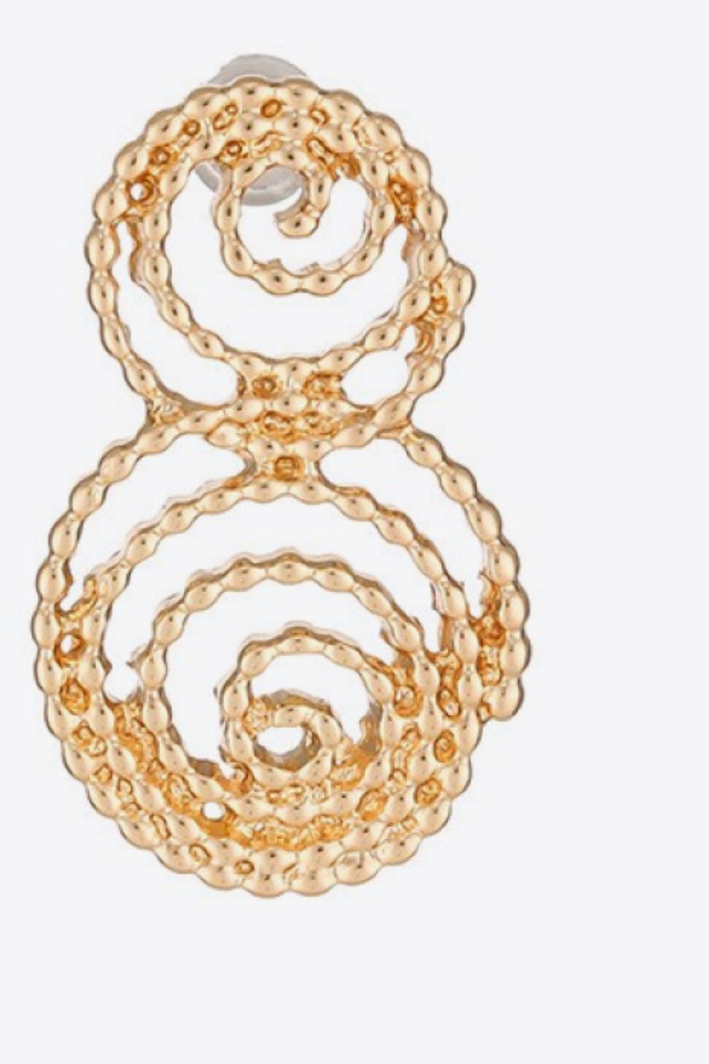 18K Gold-Plated Alloy Spiral Earrings