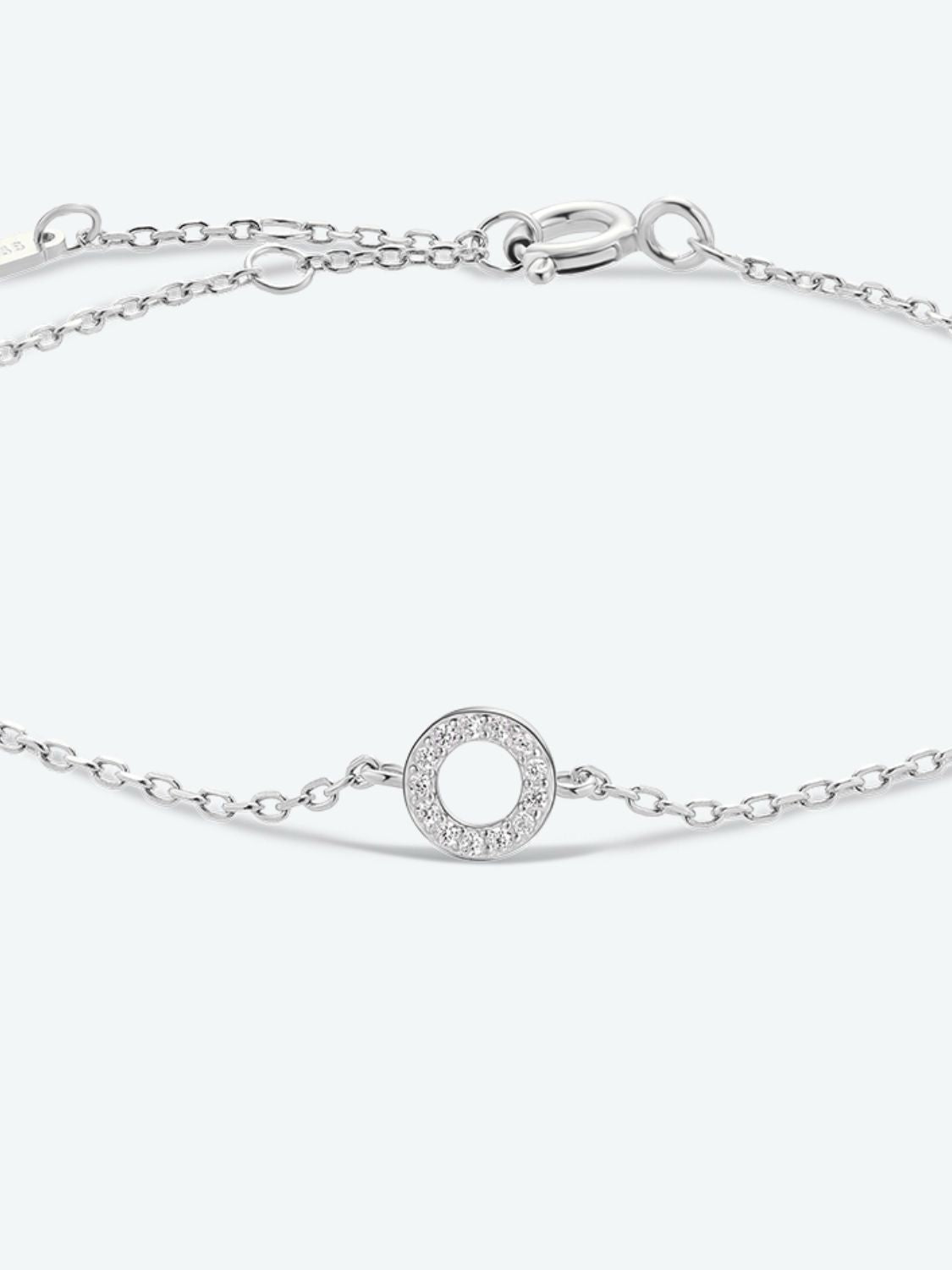 L To P Zircon 925 Sterling Silver Bracelet