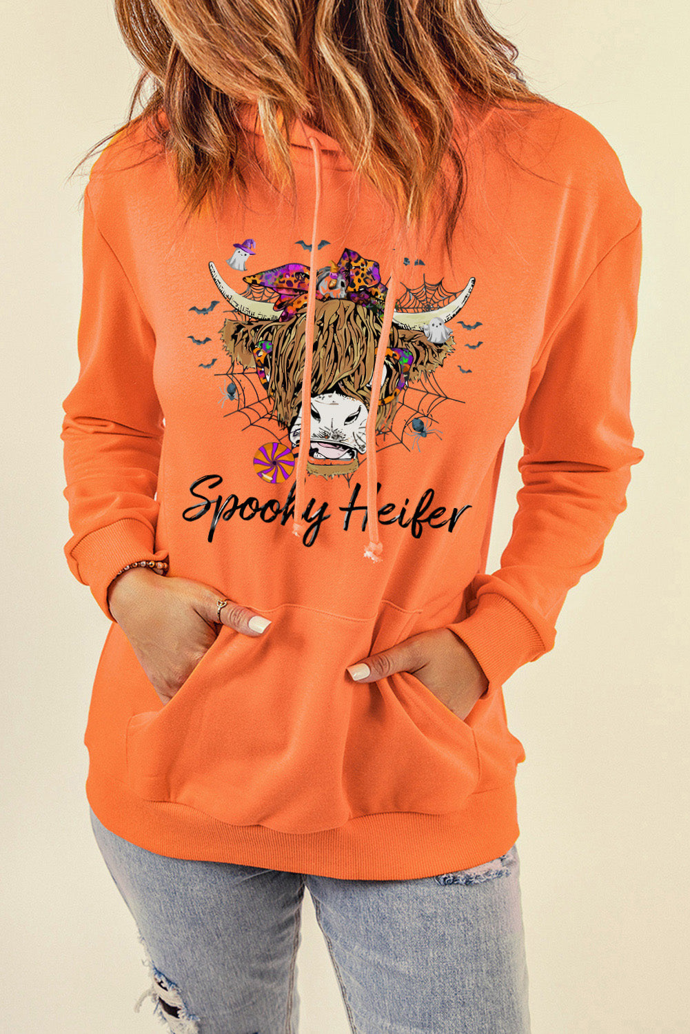 SPOOKY HEIFER Graphic Hoodie