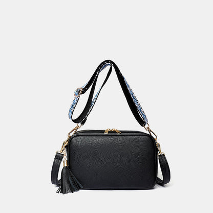 Tassel PU Leather Crossbody Bag