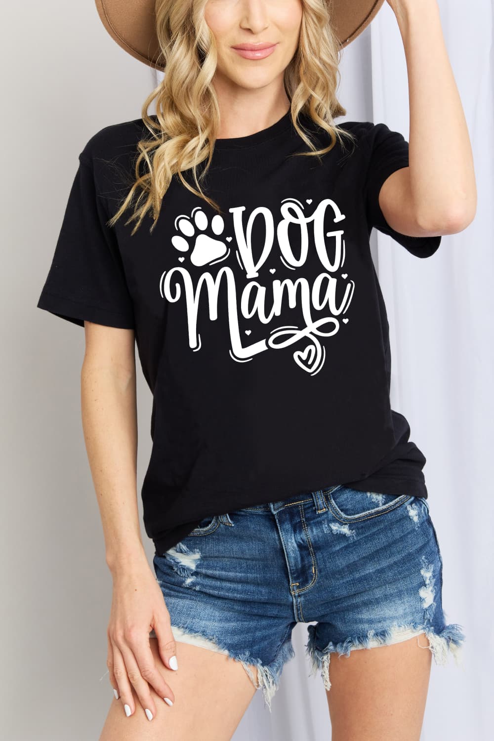 Simply Love Simply Love Full Size DOG MAMA Graphic Cotton T-Shirt