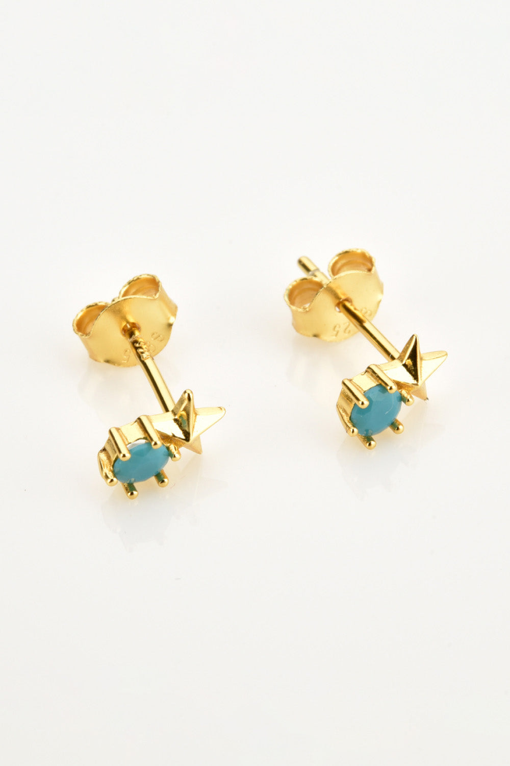 Zircon Star Stud Earrings