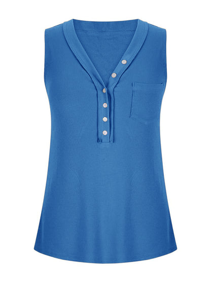 V-Neck Wide Strap Tank