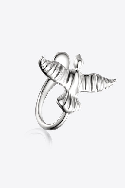 Bird-Shaped 925 Sterling Silver Single Cuff Earring