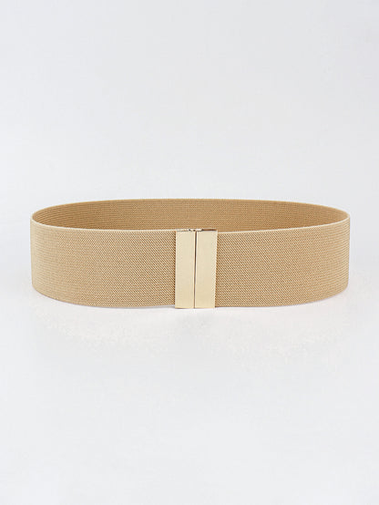 Alloy Buckle Elastic Belt