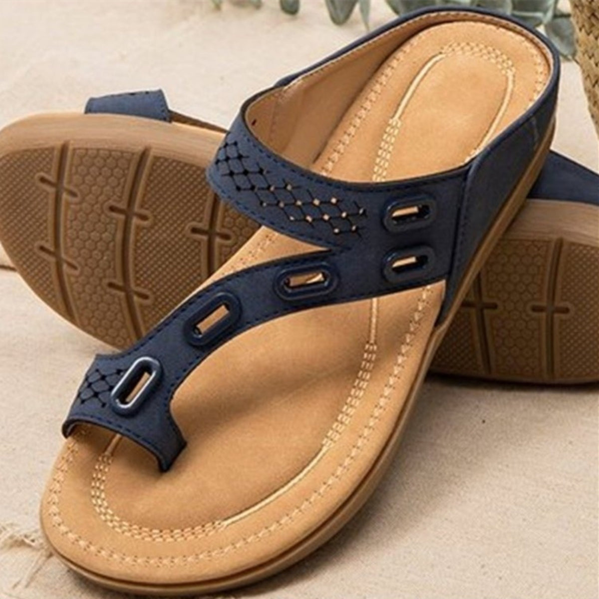 PU Leather Open Toe Sandals