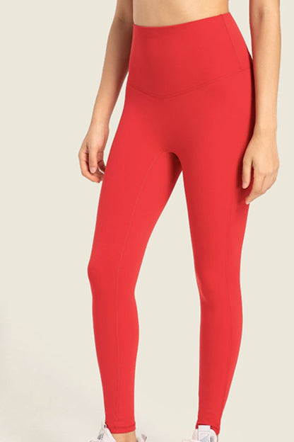 Seamless High-Rise Wide Waistband Yoga Leggings