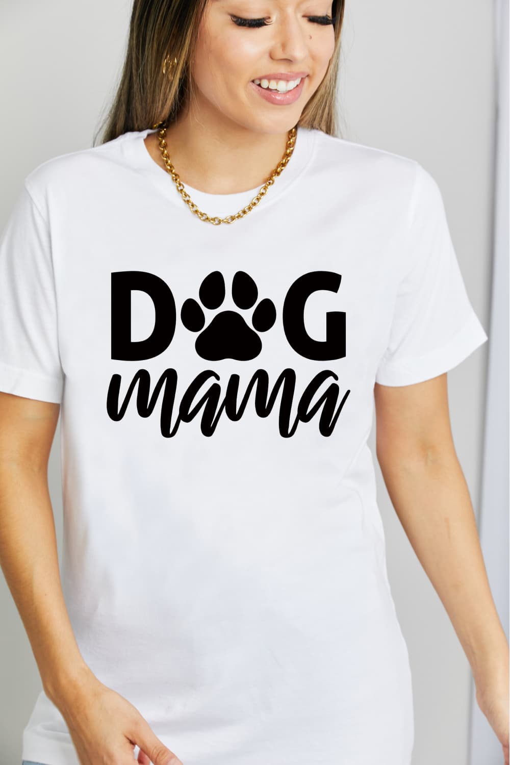 Simply Love Full Size DOG MAMA Graphic Cotton T-Shirt