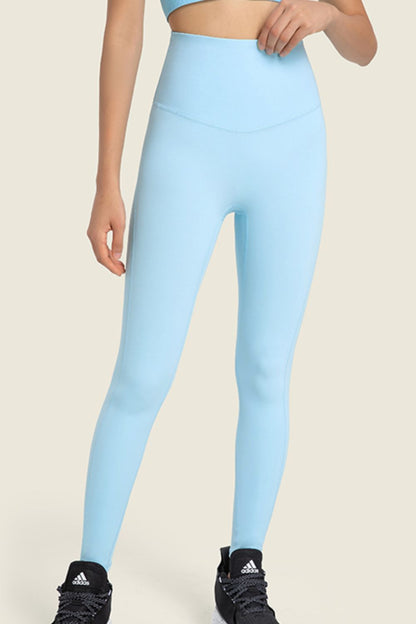 Seamless High-Rise Wide Waistband Yoga Leggings