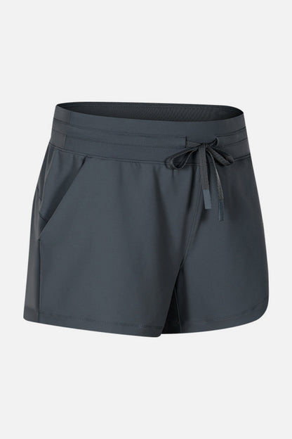 Waist Tie Active Shorts