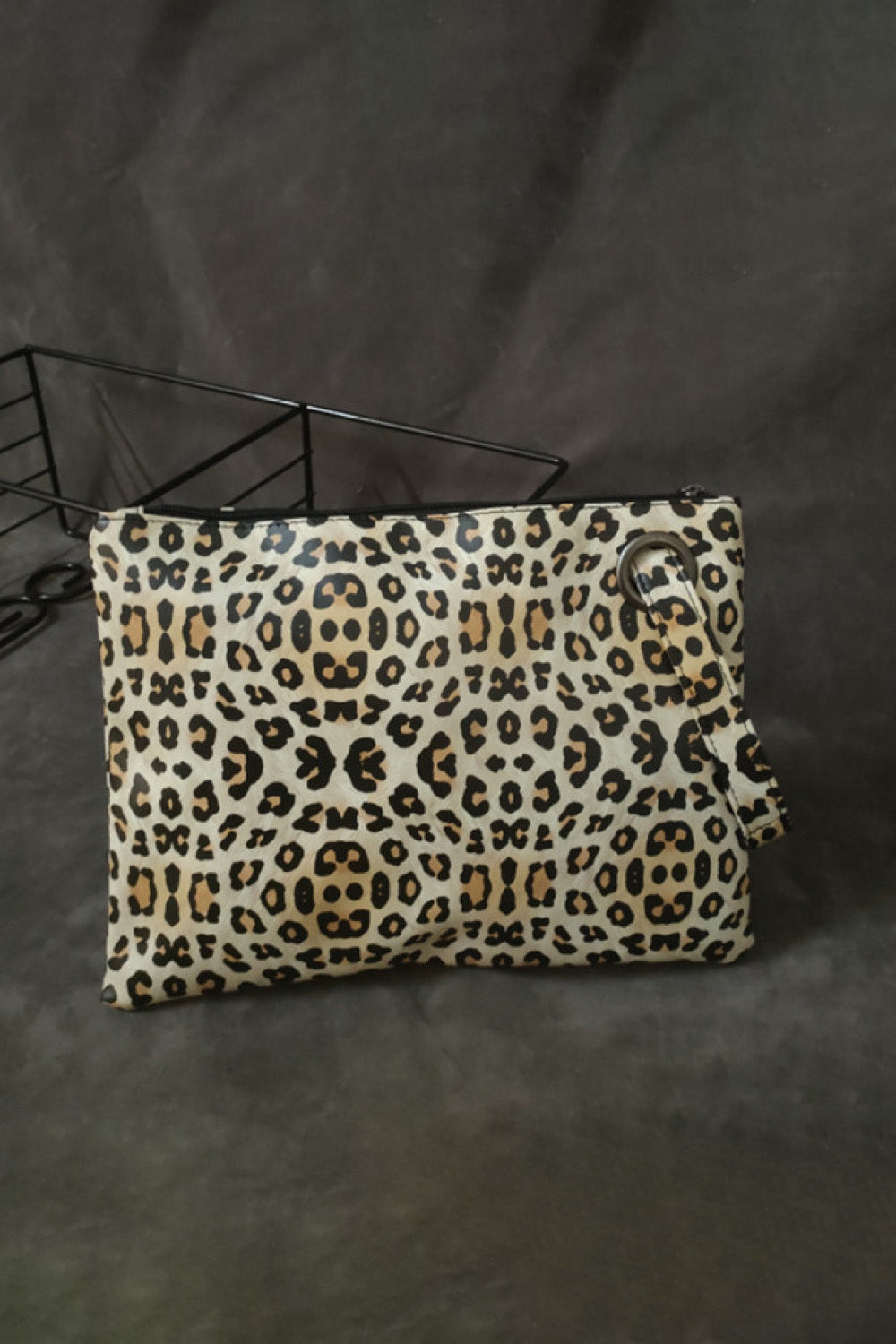 Leopard PU Leather Clutch