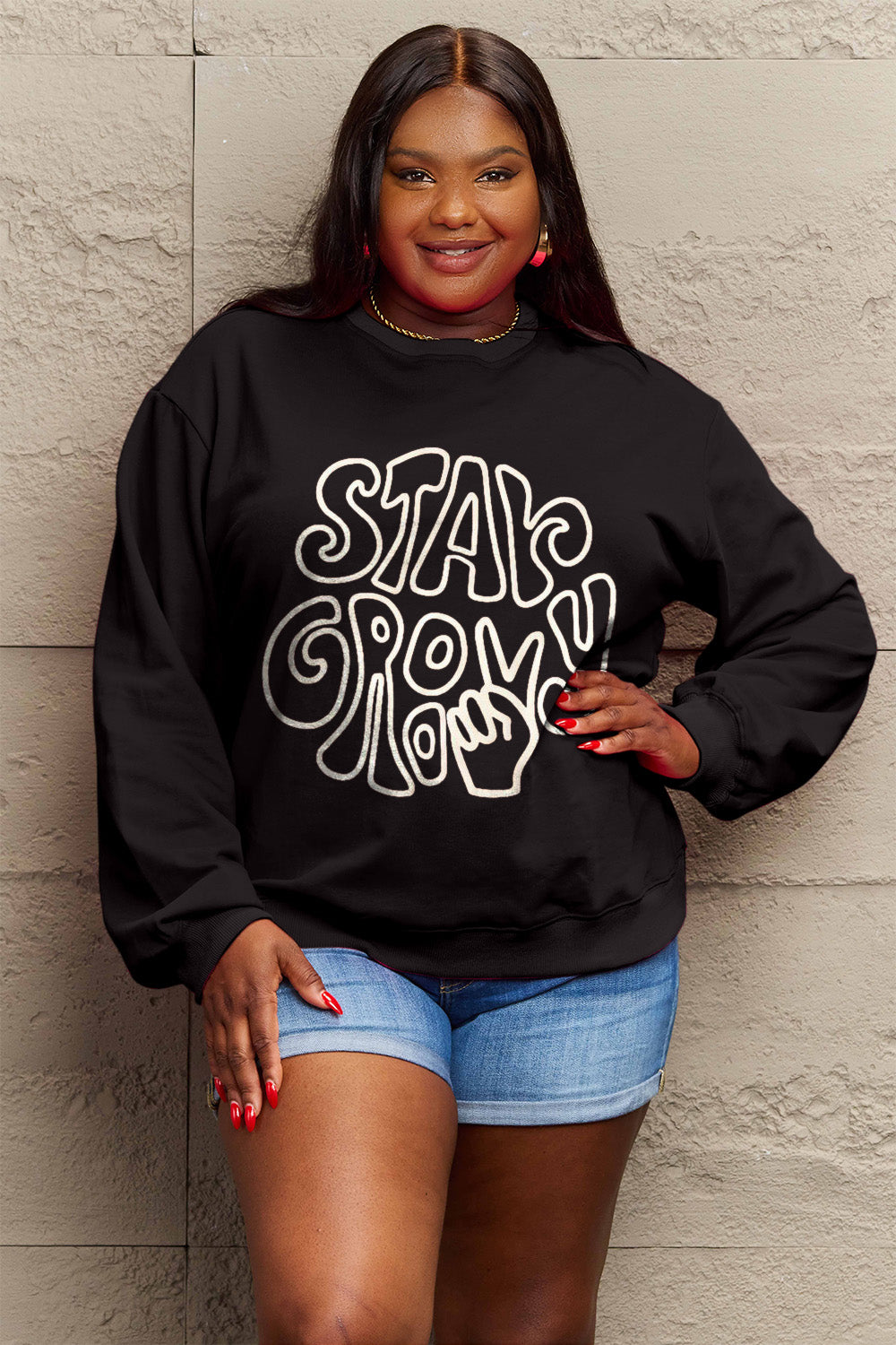 Simply Love Full Size Graphic Sweatshirt