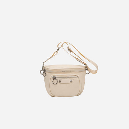 Texture PU Leather Crossbody Bag