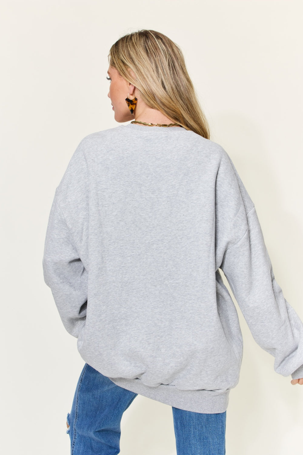 Simply Love Full Size Round Neck Long Sleeve Sweatshirt