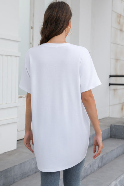 Round Neck Short Sleeve T-Shirt