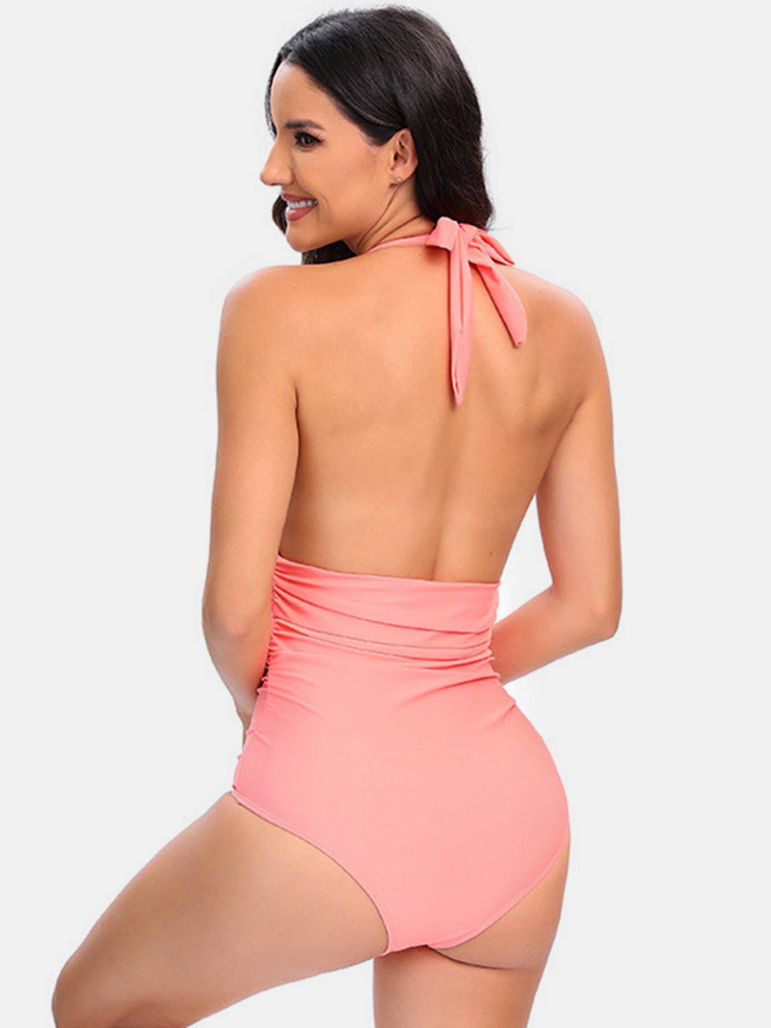 Halter Neck One-Piece Swimwear