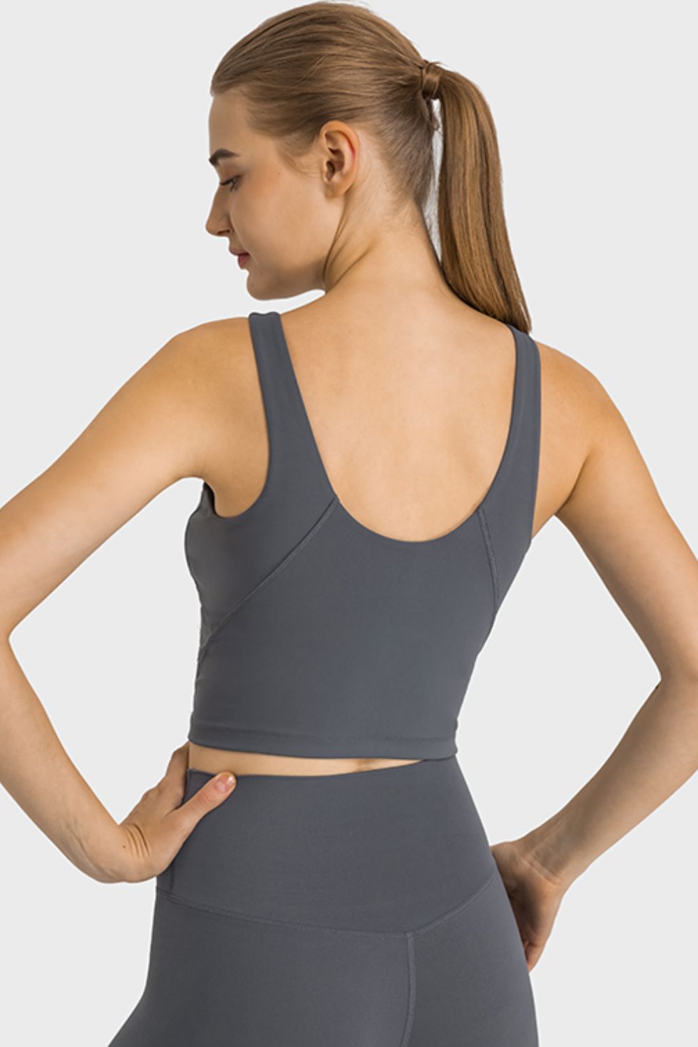 Feel Like Skin Highly Stretchy Cropped Sports Tank