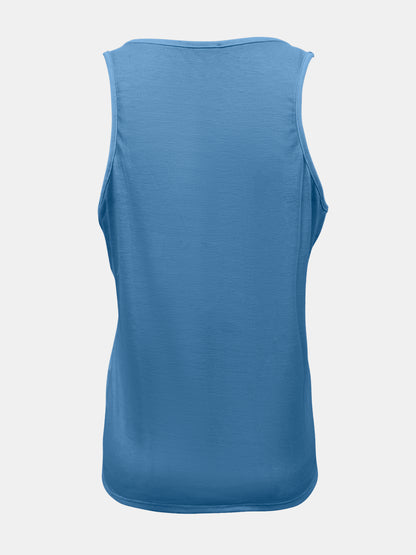 Full Size Quarter Snap Scoop Neck Tank