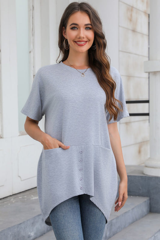 Round Neck Short Sleeve T-Shirt