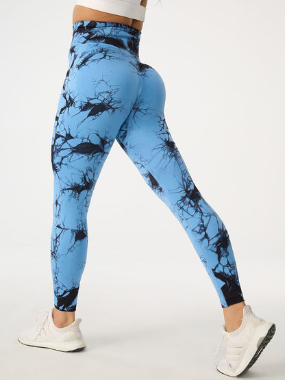 Printed High Waist Active Pants