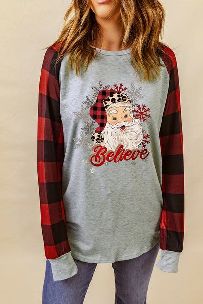 Santa Graphic Long Sleeve T-Shirt