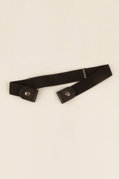 PU Elastic Snap Closure Belt