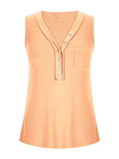 V-Neck Wide Strap Tank