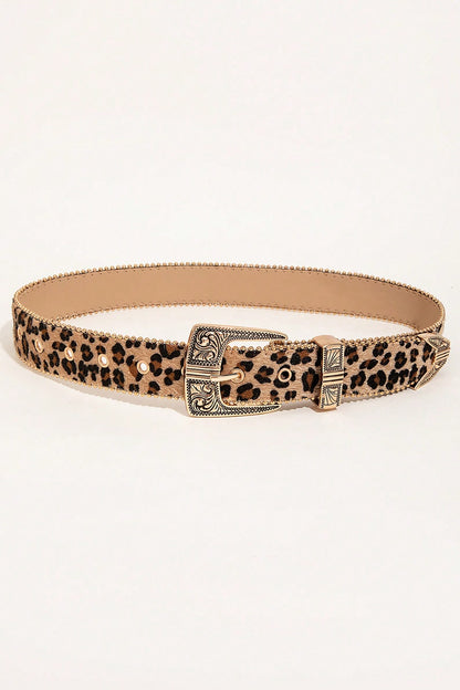 Leopard PU Leather Belt