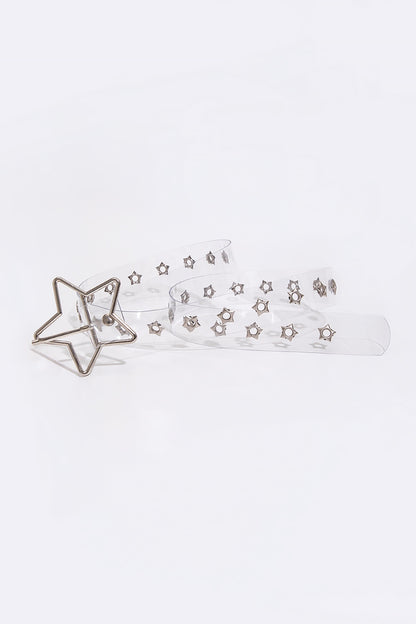 Adjustable PVC Star Shape Buckle Belt