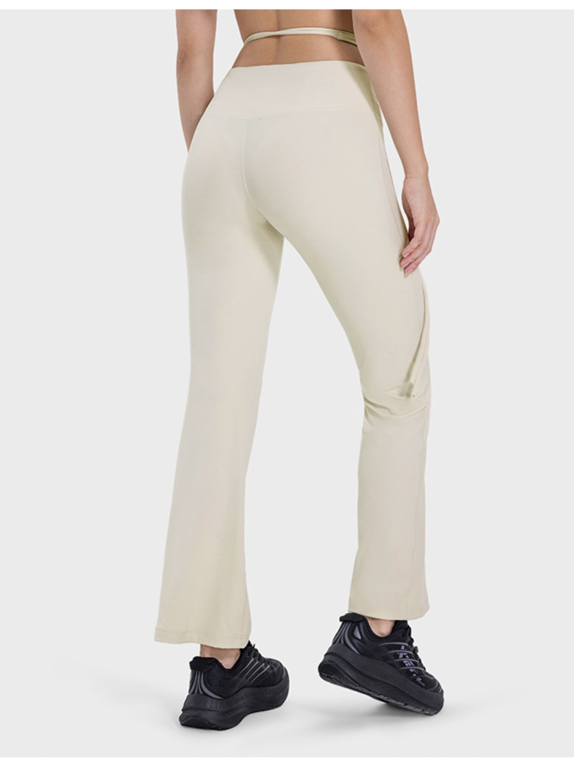 Tied Mid-Rise Waist Active Pants