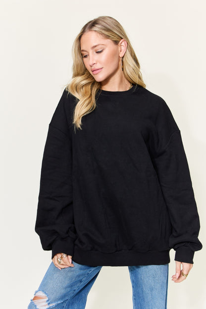 Simply Love Full Size Round Neck Long Sleeve Sweatshirt