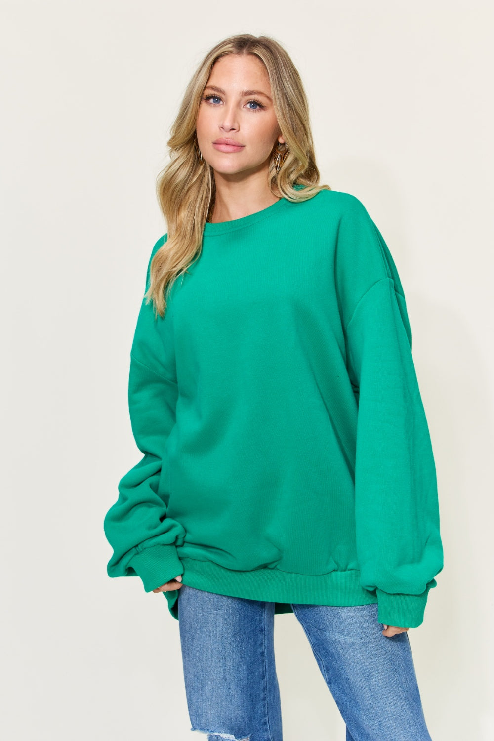 Simply Love Full Size Round Neck Long Sleeve Sweatshirt