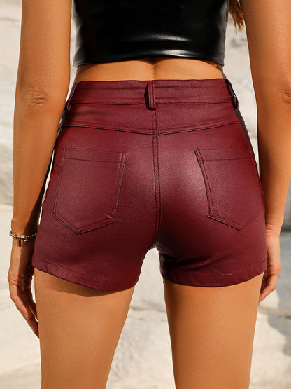 High Waist Shorts with Pockets