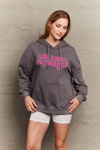 Simply Love Simply Love Full Size BE KIND TO YOURSELF Graphic Hoodie