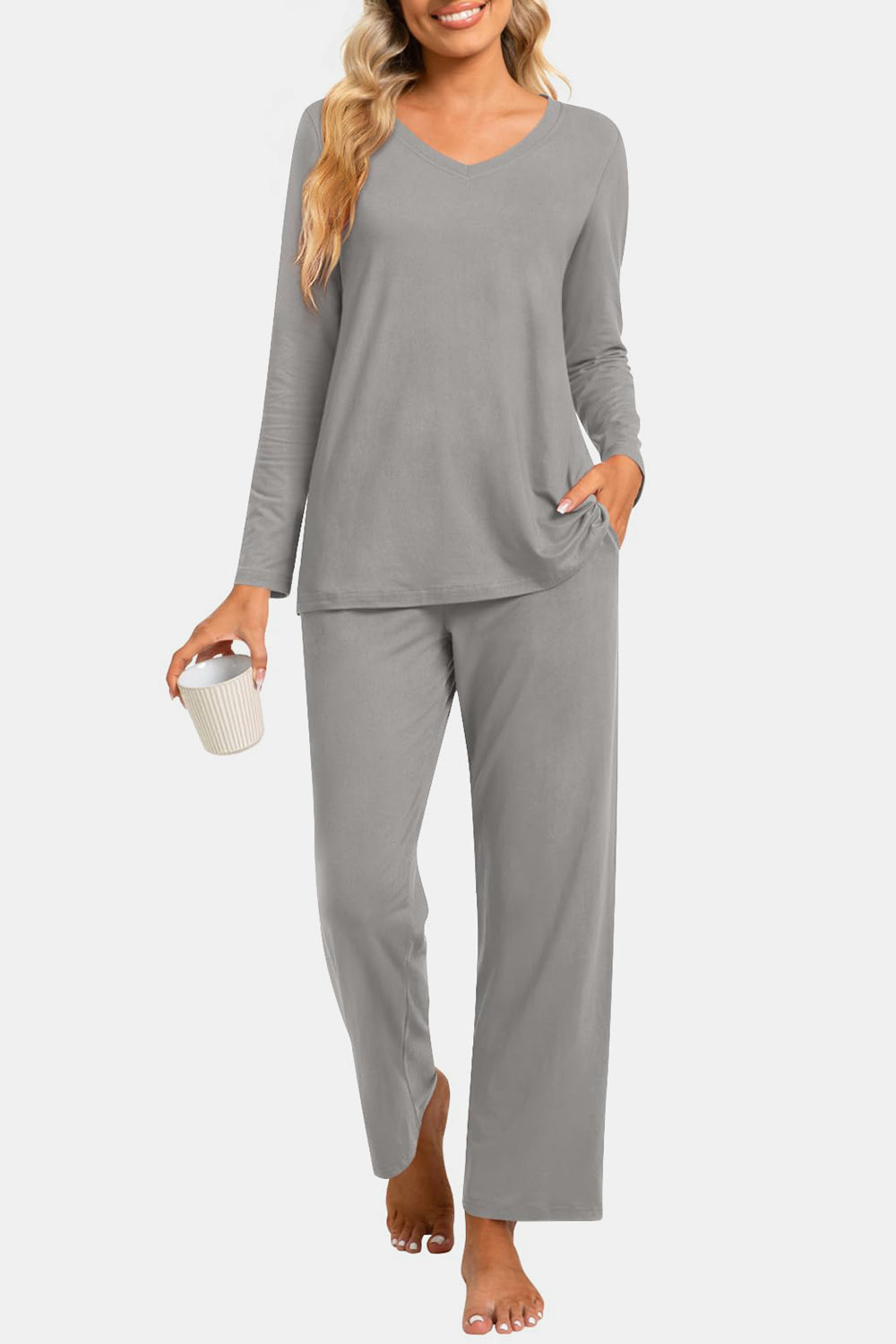 Long Sleeve Top and Pants Lounge Set